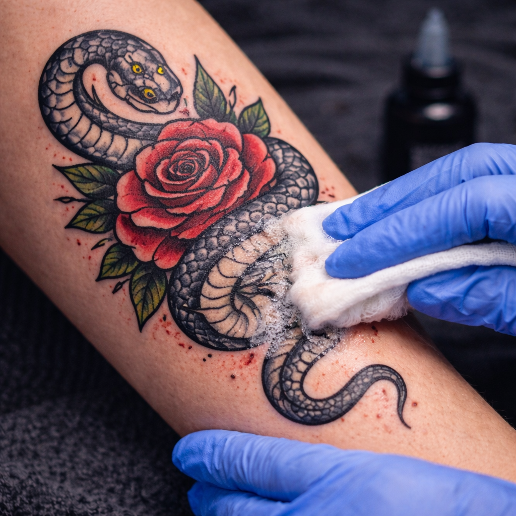 Cómo cuidar un tatuaje recién hecho con limpieza adecuada y cuidado profesional
