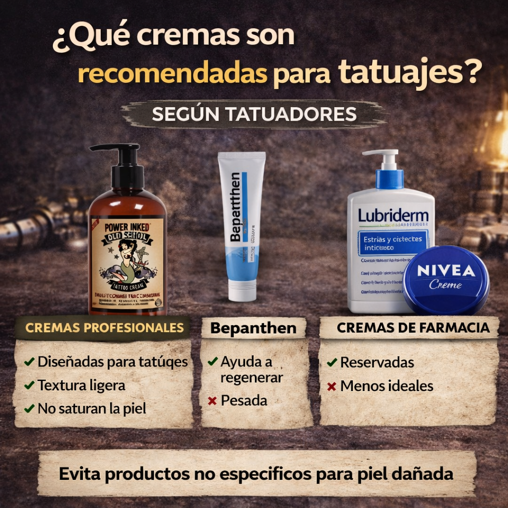 Cremas recomendadas para tatuajes según tatuadores y comparación de opciones