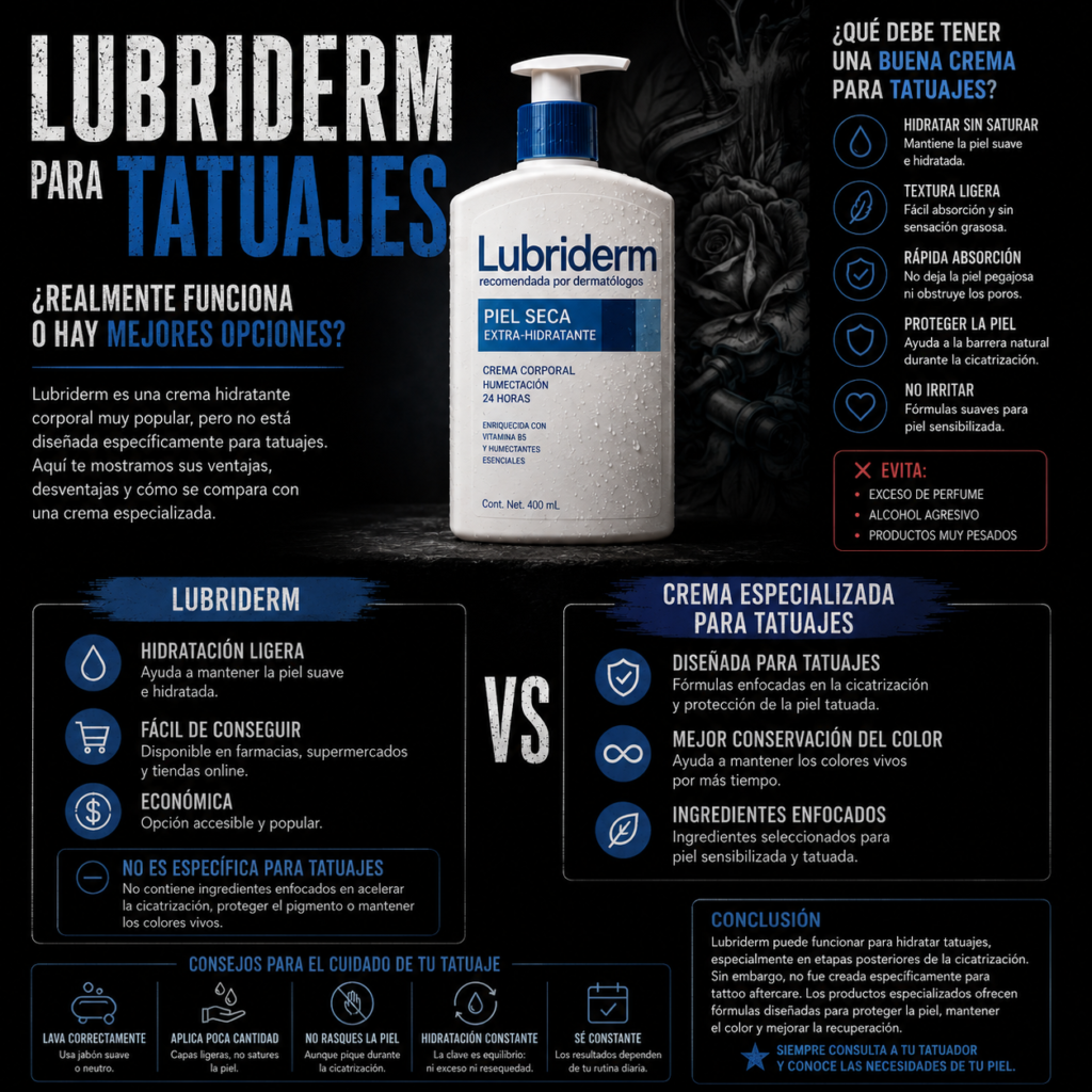 lubriderm es bueno para tatuajes
